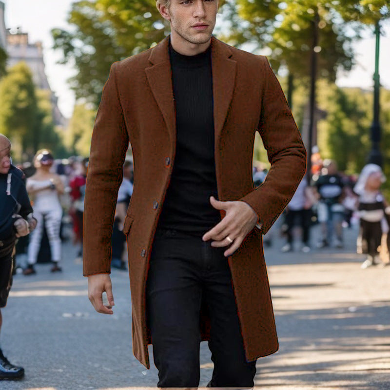 Herren eleganter einfacher Mantel EB