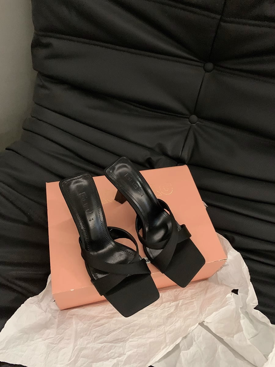 Damen elegante Plateau-Sandalen mit verstellbarem Riemen EB