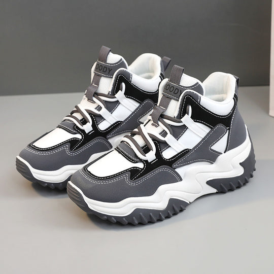Damen Sportliche Chunky Sneakers mit dämpfender Sohle und atmungsaktivem Obermaterial EB