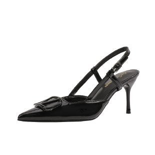 Damen Pumps mit eleganter Schnallen-Applikation EB
