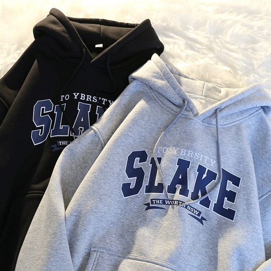 Damen Hoodie mit lässigem Print und Kapuze EB