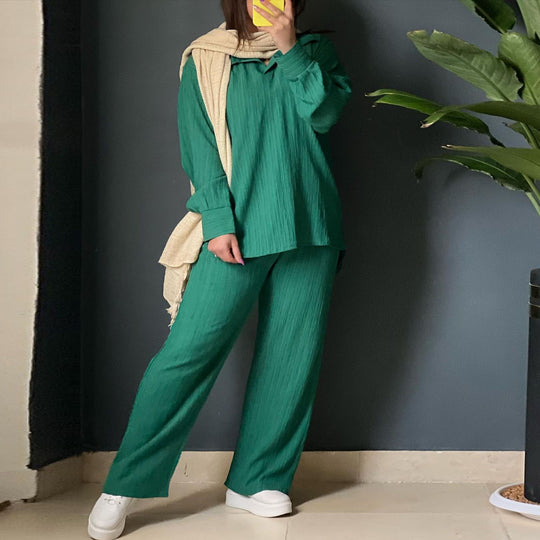 Damen Lässiges Strick-Set mit weitem Schnitt EB