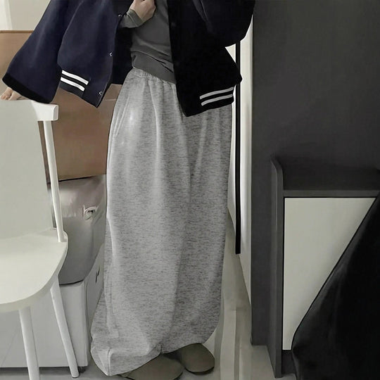 Damen bequeme Sweatpants mit elastischem Bund und legerem Schnitt EB