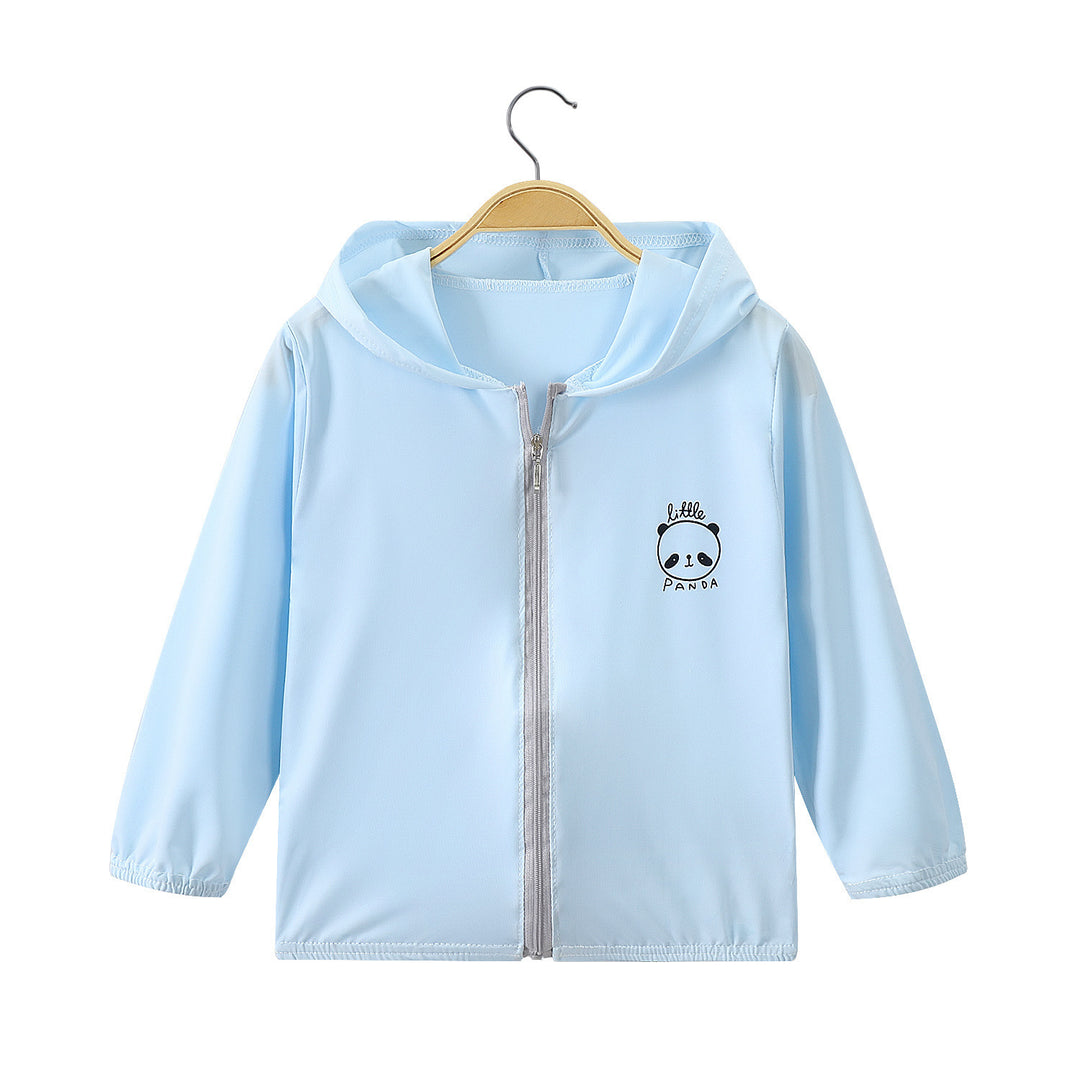 Unisex nan leichte Kapuzenjacke mit durchgehendem Reißverschluss und niedlichem Panda-Print  EB