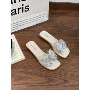Damen Riemchen-Sandalen mit glamourösen Schleifen und Strass-Applikationen EB
