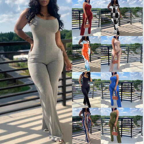 Damen Jumpsuit im modernen Streifenlook EB