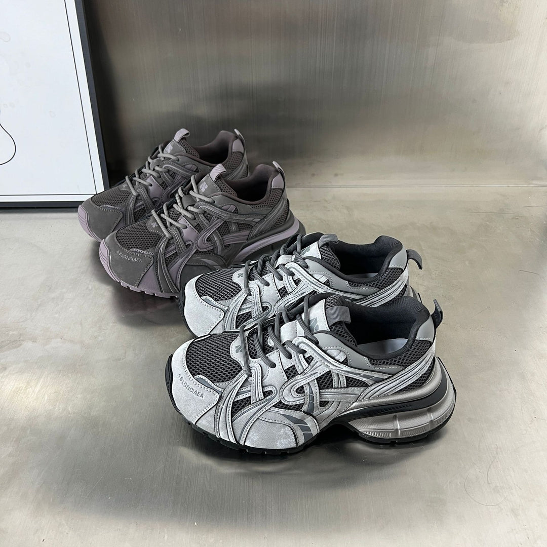 Damen Sportliche Mesh-Sneaker mit dämpfender Sohle und atmungsaktiver Konstruktion EB