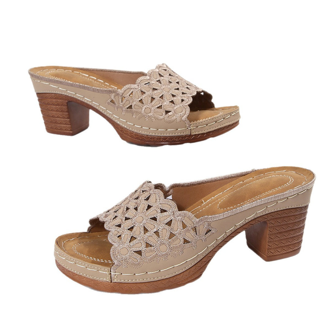 Damen elegante und komfortable Clogs mit modischem Lochdesign EB