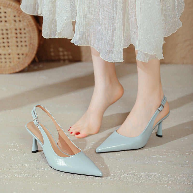 Damen Slingback-Pumps mit elegantem Glanz und komfortablem Fußbett EB