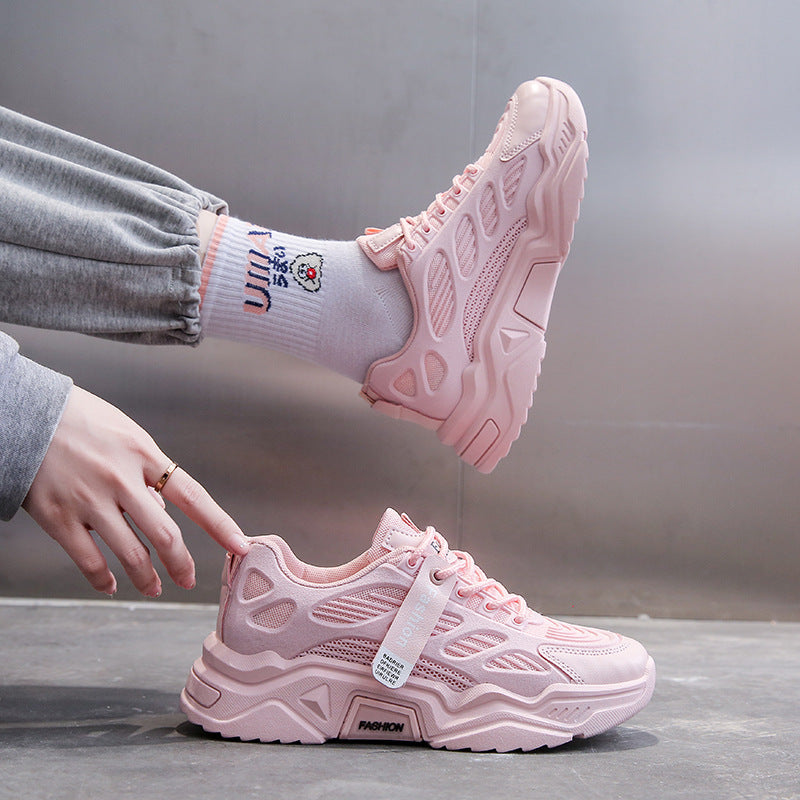 Damen Sportliche Sneakers mit atmungsaktiver Mesh-Oberfläche und dämpfender Sohle EB