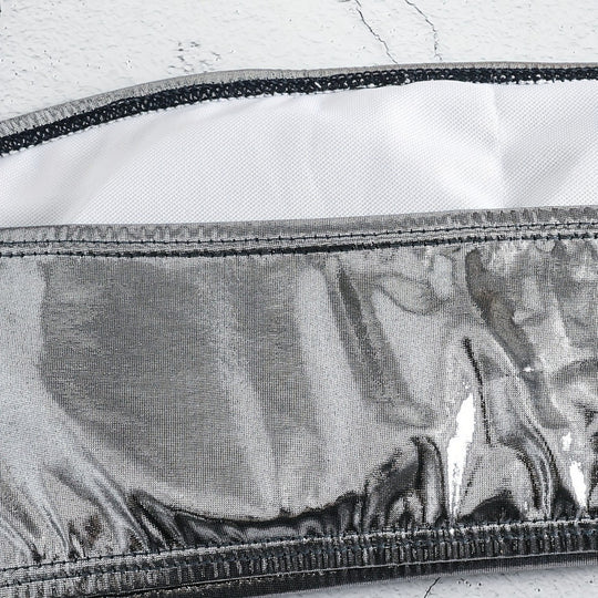 Damen Bandeau-Bikini mit eleganter Glanzoptik und modischen Muscheldetails EB