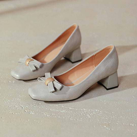Damen elegante Schuhe mit Blockabsatz EB