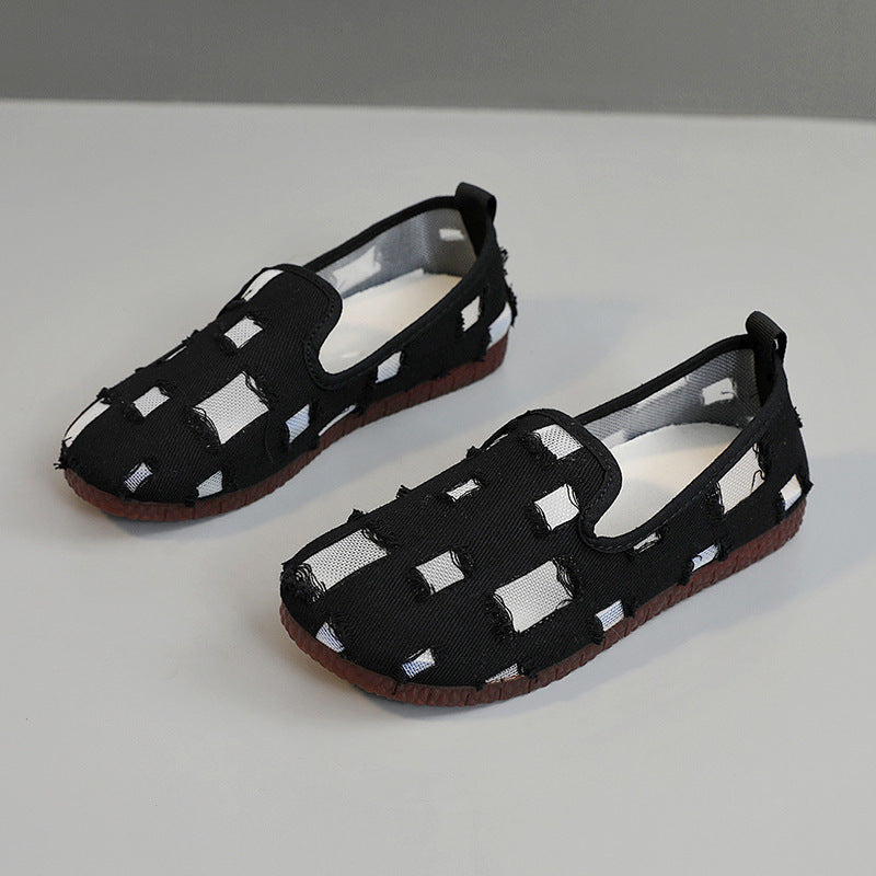Damen modische Freizeitschuhe mit durchlässigem Obermaterial und rutschfester Sohle EB