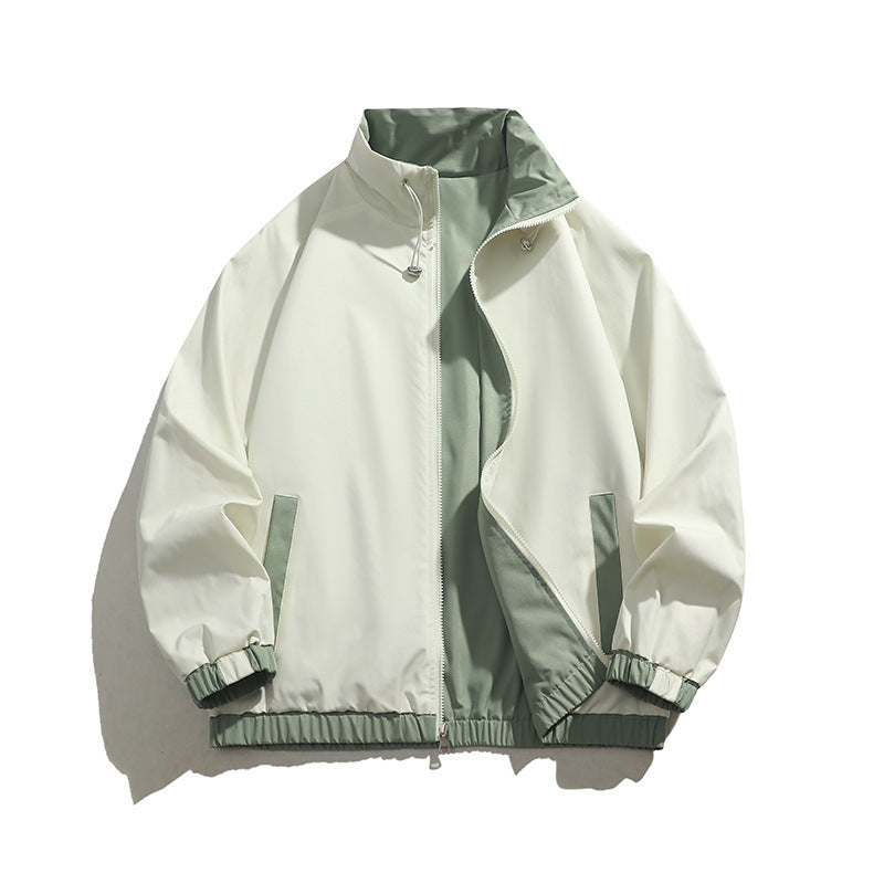 Herren sportliche Übergangsjacke mit elastischen Bündchen und praktischen Reißverschlusstaschen EB