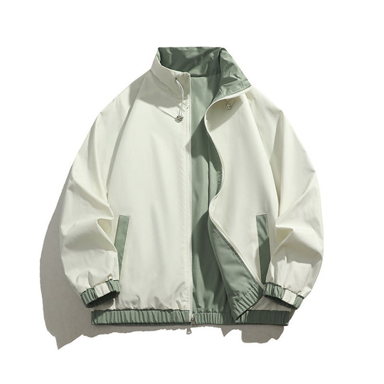 Herren sportliche Übergangsjacke mit elastischen Bündchen und praktischen Reißverschlusstaschen EB