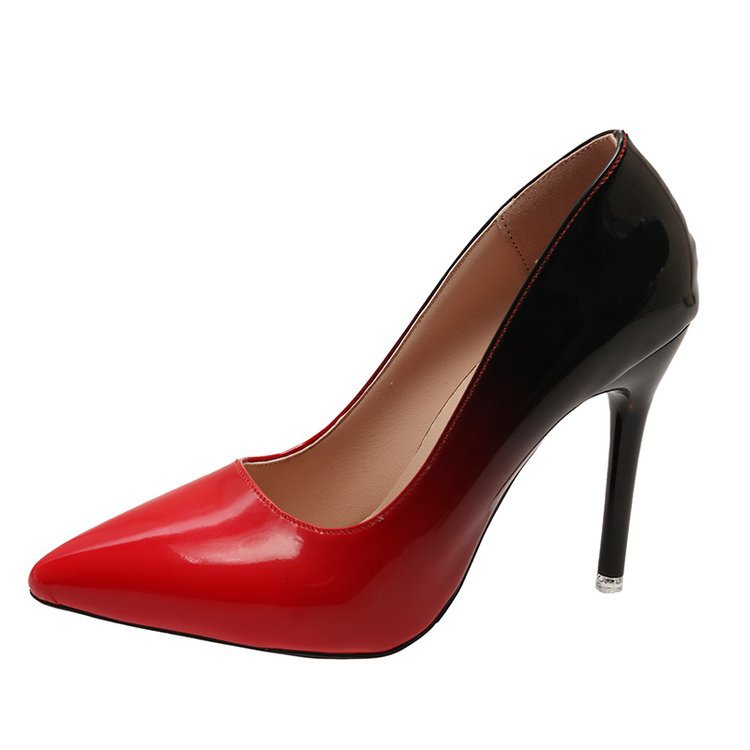 Damen elegante Spitzen-High Heels mit funkelndem Effekt EB
