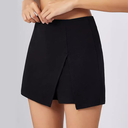 Damen asymmetrisches Kleidungsstück mit schwingendem Saum EB