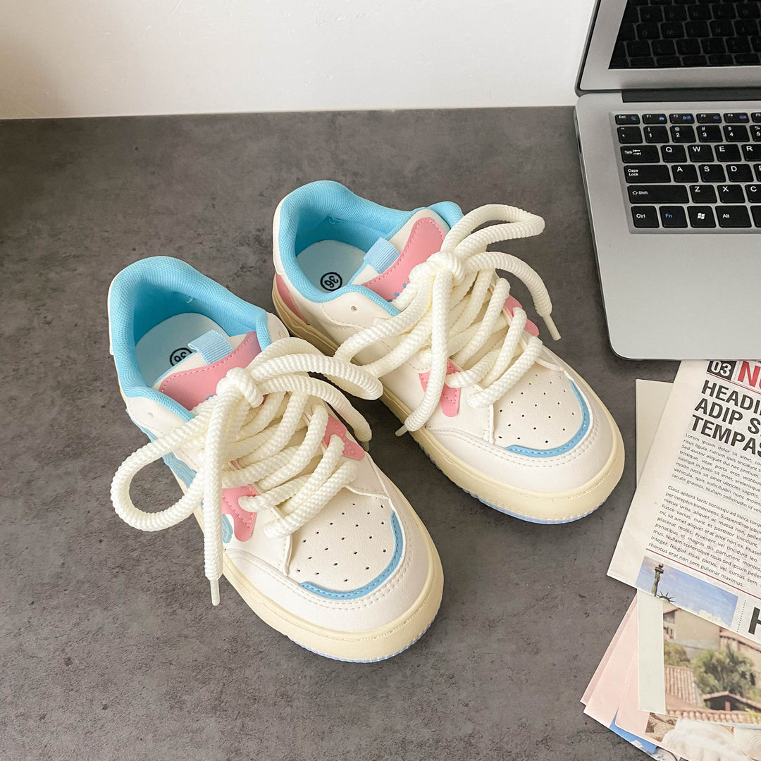 Damen Bequeme Sneakers mit buntem Design und atmungsaktiven Details EB