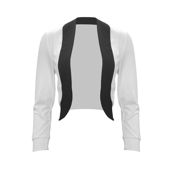 Damen eleganter Blazer mit kontrastierenden Einsätzen EB