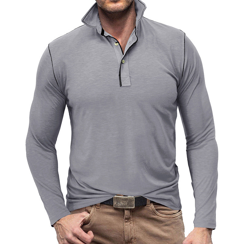 EB | Pique Pullover Slim Passform Weiches Baumwollgefühl Langärmliger Stylischer Passform