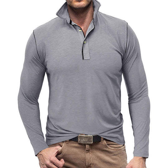 EB | Pique Pullover Slim Passform Weiches Baumwollgefühl Langärmliger Stylischer Passform