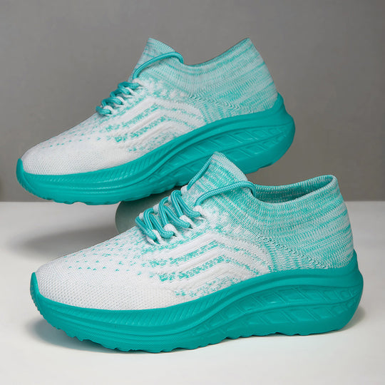 Damen Sportliche und atmungsaktive Sneakers mit elastischem Obermaterial EB