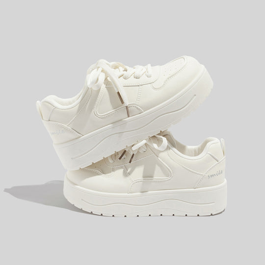 Damen Plattform Sneakers mit atmungsaktiver Oberfläche und gepolsterter Dämpfung EB