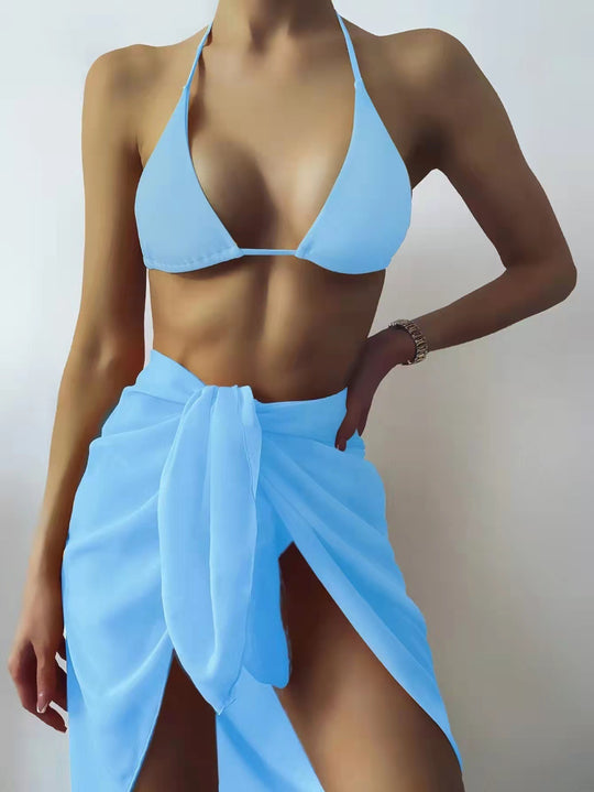 Damen Triangel-Bikini mit sexy Wickelrock EB