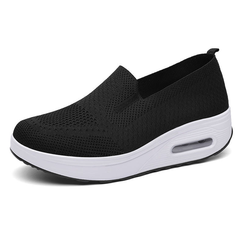Damen Bequeme Slip-On Sneakers mit Luftpolsterung EB