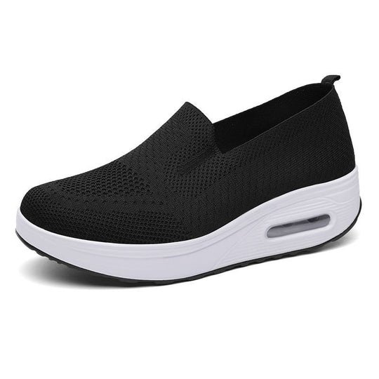 Damen Bequeme Slip-On Sneakers mit Luftpolsterung EB