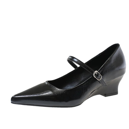 Damen elegante Mary Jane Pumps mit schickem Absatz EB