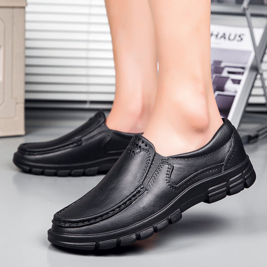 Damen Bequeme Slipper aus hochwertigem Leder EB