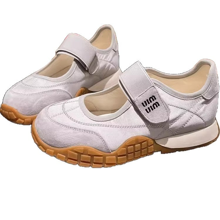 Damen Sportliche Sneaker mit praktischem Klettverschluss und bequemer Sohle EB