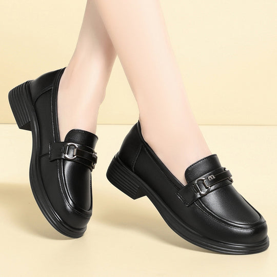 Damen Elegante Loafers mit modischem Schnallen-Detail EB