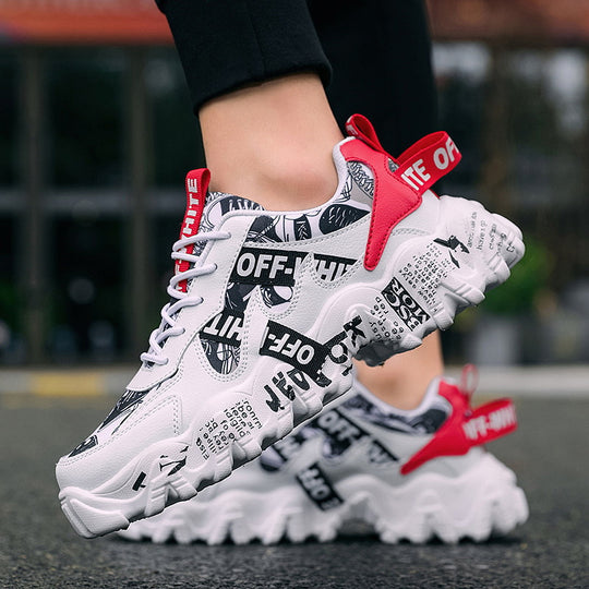Damen Sportliche Sneaker mit einzigartigem Print-Design EB