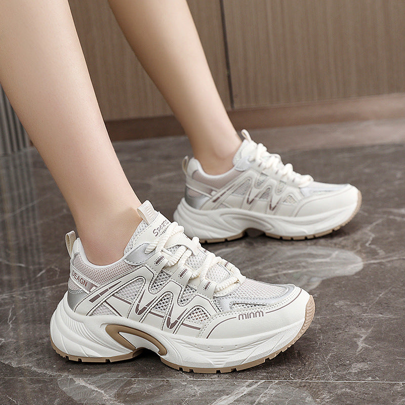 Damen modische Sportschuhe mit atmungsaktivem Obermaterial und stoßdämpfender Sohle EB