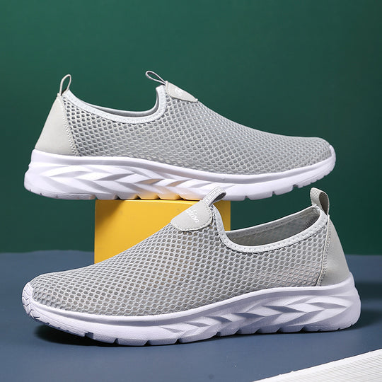 Damen Bequeme Slip-On Sneakers aus atmungsaktivem Mesh EB