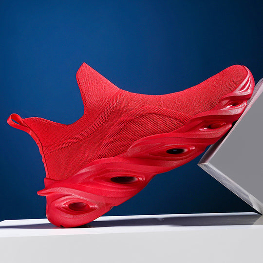 Damen High-Performance Laufschuhe mit elastischem Strick-Obermaterial und innovativer Sohlenkonstruktion EB