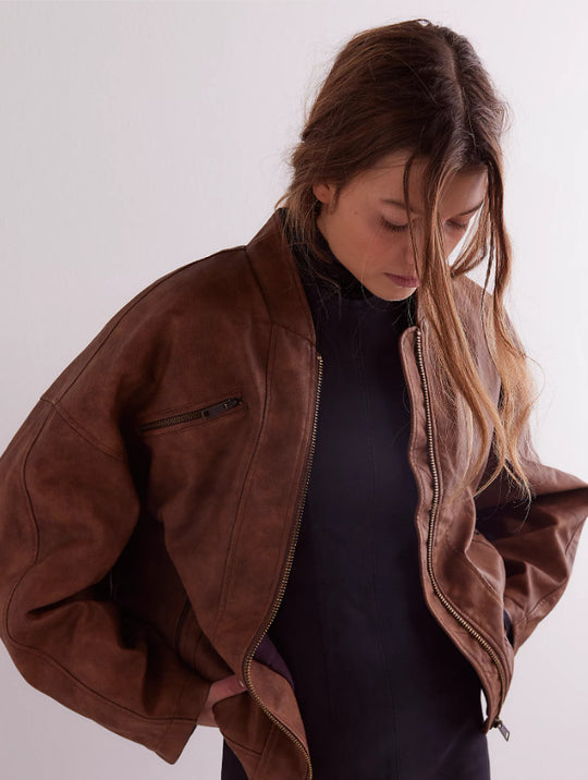 Damen Modische Echtjacke EB