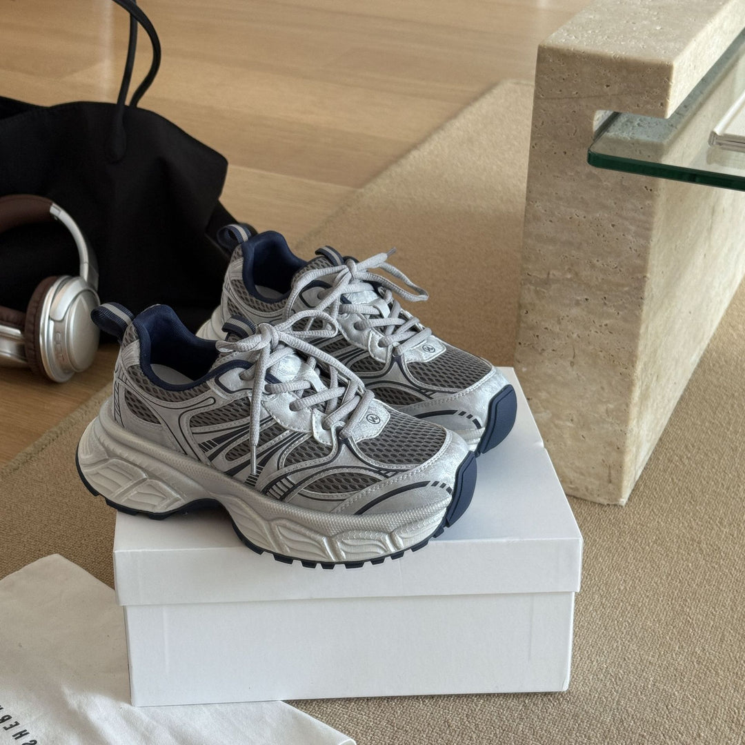 Damen Sportliche Lauf-Sneaker mit atmungsaktiver Mesh-Oberfläche und stabilem Dämpfungssystem EB