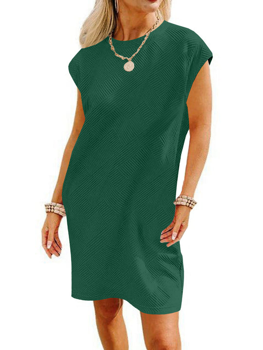 Damen Lockeres Sommerkleid mit strukturiertem Design und schickem Schnitt EB