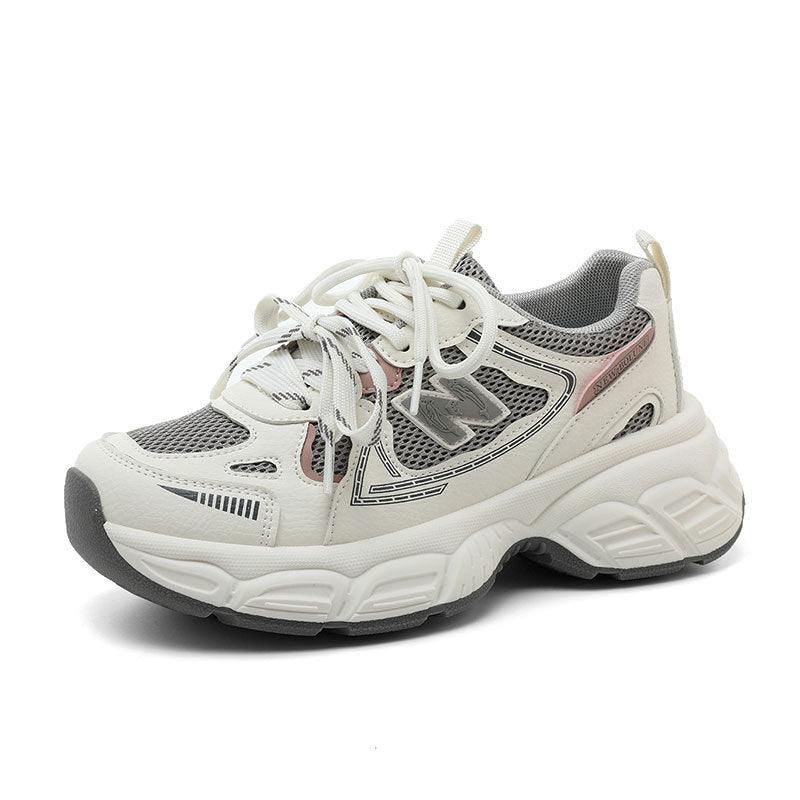 Damen moderne Laufsneaker mit atmungsaktiver Mesh-Oberfläche und dämpfender Sohle EB
