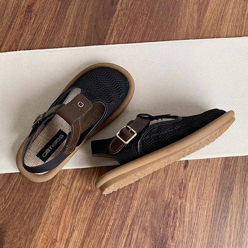 Damen Atmungsaktive Sandalen mit verstellbarem Riemen und komfortablem Fußbett EB