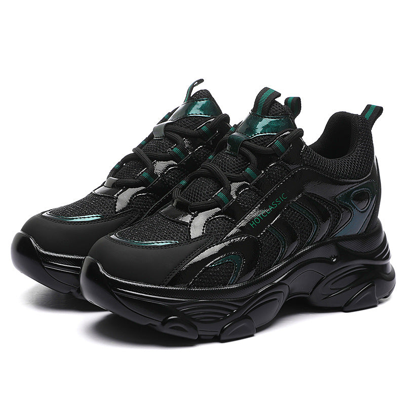 Damen Sportliche Sneakers mit atmungsaktiver Struktur und stoßdämpfender Sohle EB