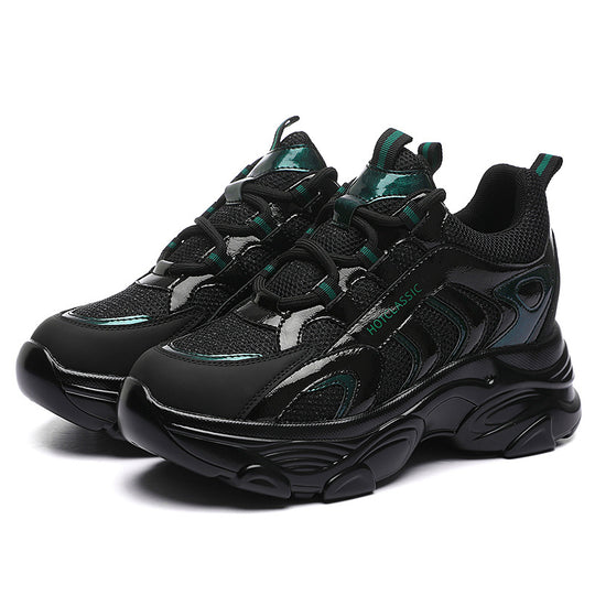 Damen Sportliche Sneakers mit atmungsaktiver Struktur und stoßdämpfender Sohle EB
