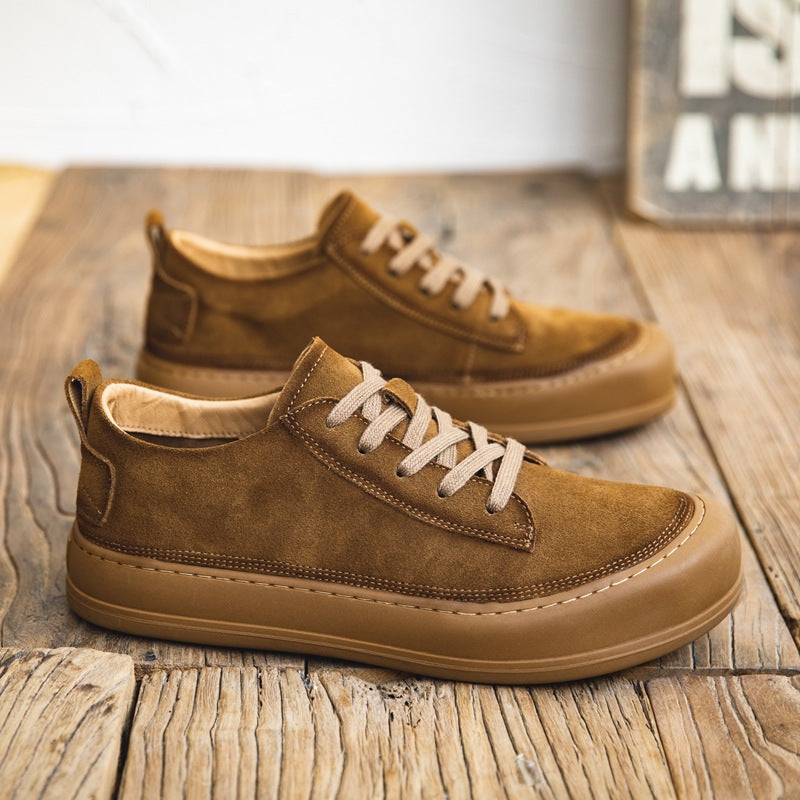 Damen bequeme Veloursledersneaker EB