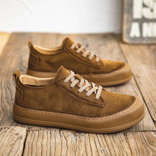 Damen bequeme Veloursledersneaker EB