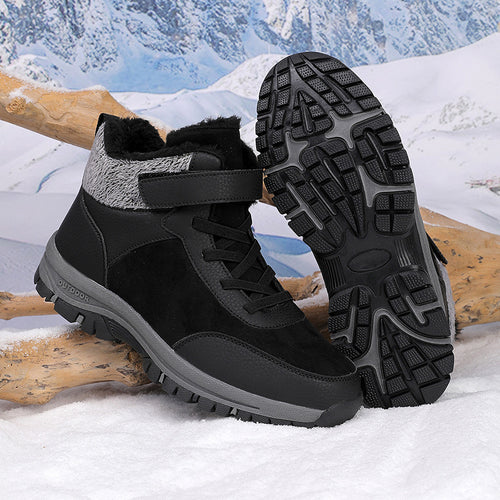Damen Bequeme und warme Winterstiefel mit rutschfester Sohle EB