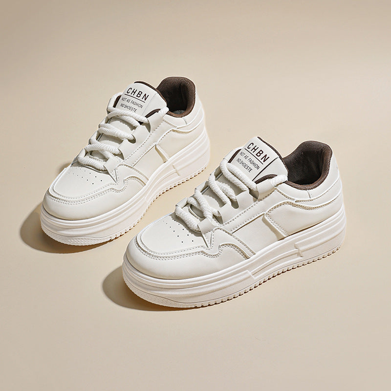 Damen Komfortable Sneaker mit dicker Sohle EB