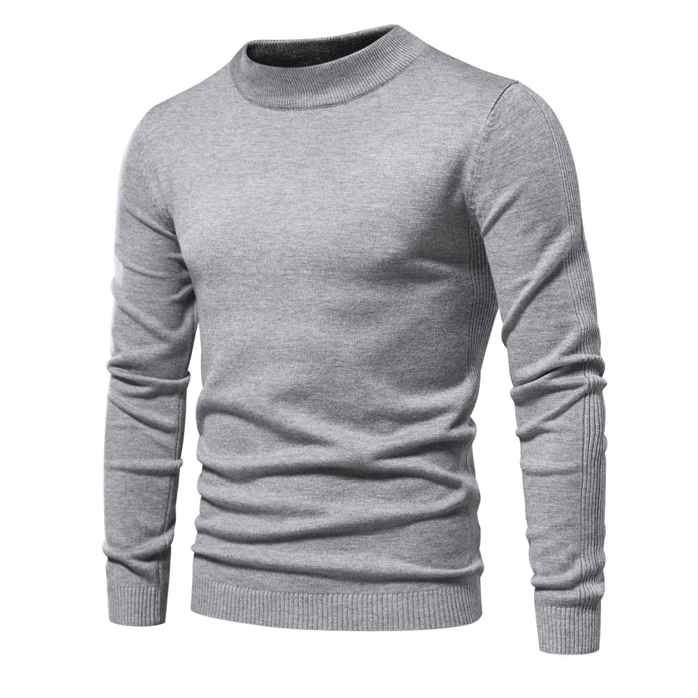 Herren Rollkragenpullover aus weichem Strickmaterial mit feiner Rippstruktur EB
